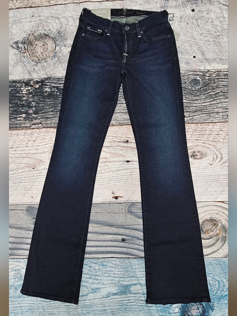 7 For All Mankind Bootcut Original Fit Jeans Women's Size 25 NWT Western Cowgirl